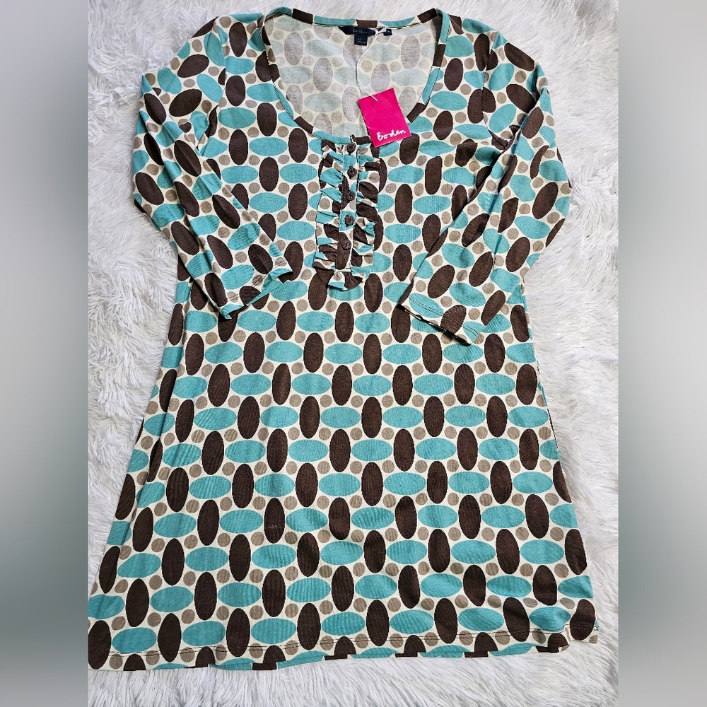 Boden 3/4 sleeve dress size 14 NWT